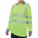 Beeswift High Visibility Executive Long Sleeve Polo Shirt Saturn Yellow XL BPKEXECLSSYXL BSW24763