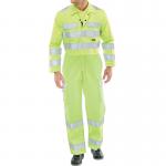 Beeswift ARC Flash High Visibility Coverall Saturn Yellow 38 BSW24893