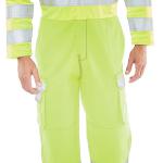Beeswift ARC Flash High Visibility Coverall Saturn Yellow 40 BSW24894