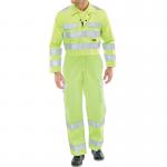 Beeswift ARC Flash High Visibility Coverall Saturn Yellow 40 BSW24894