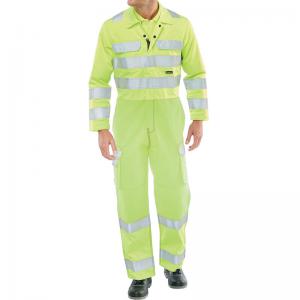 Beeswift ARC Flash High Visibility Coverall Saturn Yellow 42 CARC7SY42