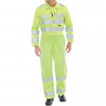 Beeswift ARC Flash High Visibility Coverall Saturn Yellow 52 BSW24900