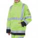 Beeswift Two Tone ARC Woven Hi Vis Jacket Fire Retardant Saturn YellowNavy Blue M CARC925SYNM BSW24915