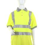 Beeswift Ladies High Visibility Short Sleeve Polo Shirt Saturn Yellow L BSW24965