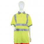 Beeswift Ladies High Visibility Short Sleeve Polo Shirt Saturn Yellow L BSW24965