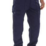 Beeswift Super Click Drivers Trousers Navy Blue 28S BSW25460