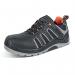 Beeswift Non Metallic S3 Lace Up Water Resistant Trainer 1 Pair Black/Orange 04 BSW25642