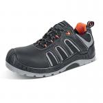 Beeswift Non Metallic S3 Lace Up Water Resistant Trainer 1 Pair BlackOrange 06 BSW25644