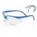 Beeswift Adjustable Safety Spectacles ClearBlue Frame BSW25723