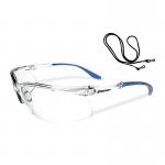 Beeswift Adjustable Safety Spectacles Clear/Clear Frame BSW25734