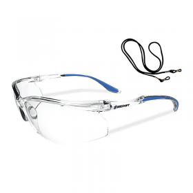 Beeswift Adjustable Safety Spectacles Clear/Clear Frame BSW25734