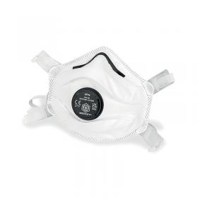 Beeswift FFP3 Moulded Valved Cup Respirator Mask White BSW27063