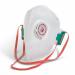 Beeswift FFP2V Vertical Fold Flat Valved Respirator Mask White (Pack of 5) BSW27064