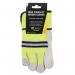 Beeswift Canadian High Quality High Visibility Rigger Gloves 1 Pair Saturn YellowGrey BSW27073