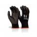 Beeswift Multipurpose Polyurethane Palm Coated Gloves 1 Pair Black XL BSW27075