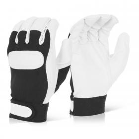 Beeswift Drivers Gloves 1 Pair Soft Grain Leather Black XL BSW27081