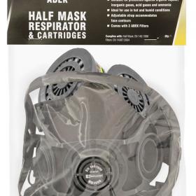 Beeswift B-Safe Half Mask Respirator with ABEK Cartridges Grey BSW27084