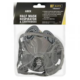 Beeswift B-Safe Half Mask Respirator/ABEK Cartridges Grey BS038 BSW27084