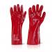 Beeswift PVC Gauntlets 1 Pair 16 Inch Red 16 inch BSW27089