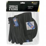 Beeswift Thinsulate Balaclava and Gloves Set Black One Size BSW29348