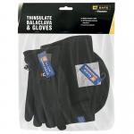 Beeswift Thinsulate Balaclava and Gloves Set Black One Size BS205 BSW29348