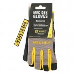 Beeswift Mec-DexPassion Plus Gloves 1 Pair Grey L BSW30383