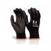 Beeswift Multipurpose PU Palm Coated Gloves 1Pr Blk Large BS043BLL BSW30413