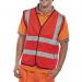 Beeswift High Visibility Waistcoat Full App G Red M BSW30579