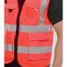 Beeswift Executive High Visibility Waistcoat Red M BSW30586