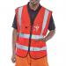 Beeswift Executive High Visibility Waistcoat Red M WCENGEXECREM BSW30586