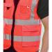 Beeswift Executive High Visibility Waistcoat Red L BSW30587