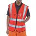 Beeswift Executive High Visibility Waistcoat Red XL BSW30588