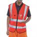 Beeswift Executive High Visibility Waistcoat Red 5XL BSW30593