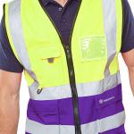 Beeswift High Visibility Two Tone Executive Waistcoat BSW31304