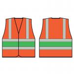 Beeswift High Visibility Vest OrangeGreen M HVVA2GM BSW31331