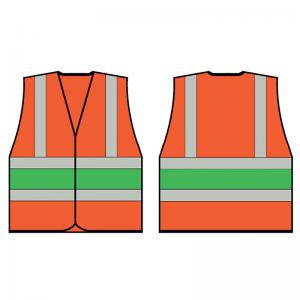 Beeswift High Visibility Vest OrangeGreen L HVVA2GL BSW31332