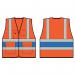 Beeswift High Visibility Executive Vest Orange/Royal Blue 3XL BSW31587