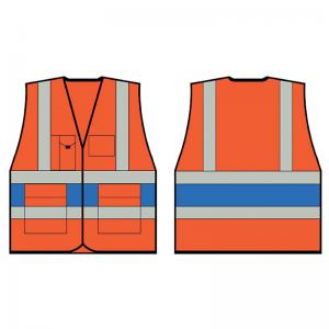 Beeswift High Visibility Executive Vest OrangeRoyal Blue M HVV45RBM