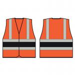 Beeswift High Visibility Vest OrangeBlack 3XL BSW31603