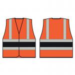 Beeswift High Visibility Vest OrangeBlack L HVVA2BLL BSW31613