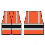 Beeswift High Visibility Vest OrangeBlack M BSW31615