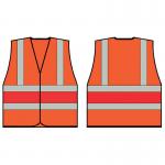Beeswift High Visibility Vest OrangeRed L HVVA2RL BSW31629