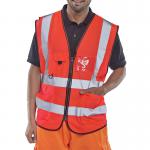Beeswift Executive High Visibility Waistcoat Red S WCENGEXECRES BSW31709