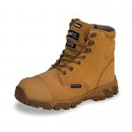 Beeswift Click Waterproof Nubuck Internal Metatarsal Side Zip Lace up Safety Boots 1 Pair Tan 06 BSW32388