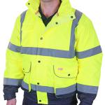 Beeswift Two Tone High Visibility Constructor Bomber Jacket BSW32817