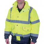 Beeswift Two Tone High Visibility Constructor Bomber Jacket Saturn YellowNavy Blue M CBJTTSYNM BSW32823