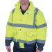 Beeswift Two Tone High Visibility Constructor Bomber Jacket Saturn Yellow/Navy Blue XL BSW32827