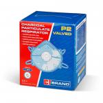 Beeswift P2 Valved Charcoal Respirator Mask Grey (Pack of 10) BSW32962