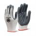 Beeswift Nitrile PC Polyester Gloves Grey Medium (Pack of 10) EC7NGYM BSW33460