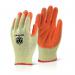 Beeswift Economy Grip Gloves (Pack of 10) Orange L BSW33740